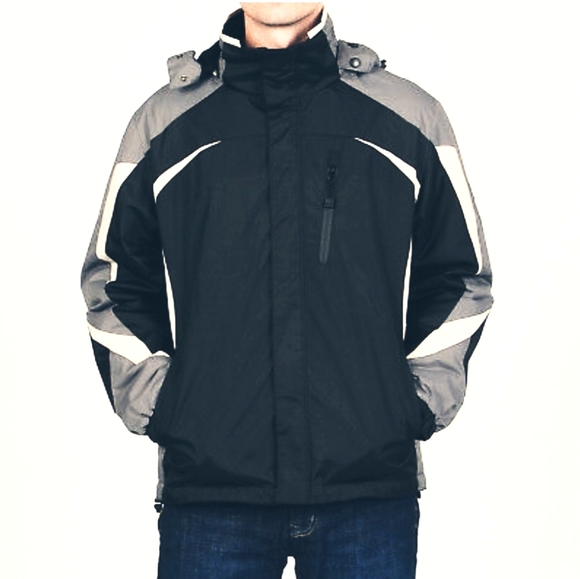 Chaps Mens Zip front Fleece lined Winter Jacket.